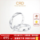 CRD克徠帝【現貨閃發(fā)】疊愛(ài)鉆戒對戒鉑金鉆石情侶對戒18K金對戒 鉑金鉆戒女 共約2分