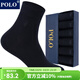 POLO男士襪經(jīng)典純色商務(wù)襪中筒襪6雙裝 四季棉襪吸汗上班素色百搭襪子 黑色六雙【型號2712】 6雙 均碼 39-45碼鞋合適