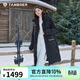 坦博爾羽絨服男女鵝絨加厚長(cháng)款戶(hù)外保暖極寒外套TB245820 黑色 165 