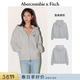 Abercrombie & Fitch【美式復古】小麋鹿圖案保暖抓絨衛衣25秋冬女裝152-5417 淺灰色 M (165/96A)