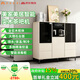 美家美居茶吧機辦公室家用2026年新款全自動(dòng)實(shí)木茶吧機飲水機一體柜下置消毒家用高端客廳用現代簡(jiǎn)約儲物餐邊柜 （消毒款）三柜奶油白+大理石臺面 制冷制熱型