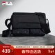 FILA 斐樂(lè )官方男包挎包冬季新款時(shí)尚休閑隨身包單肩包斜挎包 正黑色-BK XS