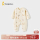 童泰（TONGTAI）嬰兒連體衣秋冬季純棉保暖寶寶衣服新生兒哈衣爬服睡衣藍色73cm