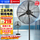 鉆石牌（DIAMOND）工業(yè)風(fēng)扇大風(fēng)力電風(fēng)扇牛角扇大功率風(fēng)扇工廠(chǎng)車(chē)間商用立式落地大風(fēng)扇工業(yè)壁扇吹除甲醛 FS-65 工業(yè)落地扇（銅線(xiàn)電機）