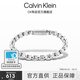 Calvin Klein  CK官方正品 型格嘻哈手鏈男 金屬風(fēng)輕奢時(shí)尚禮物男 鋼色35000053 195mm