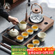 尚言坊功夫茶具整套高檔茶盤(pán)帶燒水壺一體泡茶器全套煮茶器煮茶爐套裝