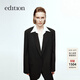 edition【精英衣櫥系列】冬季新款女紳士羊毛西裝外套EBD4BLA007 黑色 XS