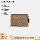 蔻馳（COACH）【品牌直供】女士小號印花單肩斜挎鏈條包卡其棕色CW204禮物