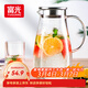 富光玻璃杯帶把家用冷水壺耐熱 2L大容量涼水壺玻璃耐冷水壺