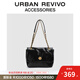 URBAN REVIVO2026春季新款女士復古鏈條單肩斜挎包UAWB50289 黑色