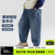 左西男童牛仔褲兒童褲子春裝2026新款男孩春裝中大童長(cháng)褲 牛仔色 160