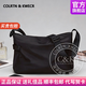 Colrtn Kwecr  男士單肩包大容量新款斜挎包時(shí)尚郵差包商務(wù)斜肩包背包男奢侈品 黑色小號