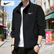 耐克（NIKE）外套男春秋2026新款運動(dòng)服裝立領(lǐng)梭織防風(fēng)衣透氣休閑上衣男士夾克 DM6620-011/速干/曬圖退10 M 【170】體重110~130斤左右