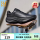361°男鞋運動(dòng)鞋星云秋季新品防潑水皮面黑色通勤鞋防滑緩震慢跑步鞋男 曜石黑 40