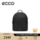 愛(ài)步（ECCO）印花雙肩背包 黑色商務(wù)背包 中號雙肩包9107797 黑色910779790000