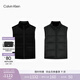 Calvin KleinJeans秋冬男士雙面穿潮流休閑ck燈芯絨刺繡立領(lǐng)羽絨背心馬甲外套 UB1-太空黑 L