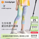moodytiger【仙女家族】女童緊身褲涼感防曬夏季褲子高彈速干兒童修身七分褲