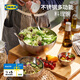 宜家（IKEA）布朗達布蘭科不銹鋼沙拉盆烘焙料理盆面盆碗家用餐具 不銹鋼上菜用碗28cm