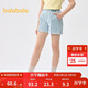 巴拉巴拉童裝兒童短褲女童2025夏裝牛仔休閑中大童褲子208225110002