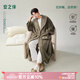 安之伴【巨鎖溫】情侶睡衣睡袍秋冬季加絨加厚珊瑚絨女款男士浴袍家居服 青木棕【軟糯有彈性-超鎖溫】 男 M