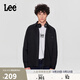 Lee標準版刺繡Logo男翻領(lǐng)牛仔襯衫休閑潮