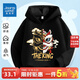 真維斯兒童衛衣春秋季2026新款洋氣秋裝大童連帽上衣男童韓版童裝 祥云舞獅/黑 150