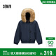 森馬（Semir）羽絨服女冬季可脫卸毛領(lǐng)牛角扣80絨子2025學(xué)院風(fēng)外套109725113026