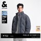 杰克·瓊斯（JACK&JONES） 男裝冬季羽絨服純色百搭立領(lǐng)發(fā)熱內里多口袋略寬松上衣225312023