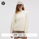 lululemon丨Scuba 女士超寬松款套頭衛衣 *文字徽標 LW3JDBS 淺象牙白 M /L