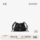 半坡飾族（bampo）【茶香小牛皮】如愿云朵包mini 真皮單肩包垃圾袋斜挎包38禮物 黑色901