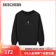 斯凱奇（Skechers）38節禮物女士加絨套頭衛衣新品寬松顯瘦長(cháng)袖T恤衫L425W011