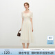 范思藍恩氣質(zhì)法式收腰連衣裙女夏季2025新款通勤田園茶歇裙2283 米色 M