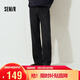 森馬（Semir）牛仔褲男貓須做舊復古寬松直筒褲2025秋冬長(cháng)褲子經(jīng)典109725124103