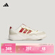 adidas Lite Shuffle新年款超輕緩震休閑板鞋男女阿迪達斯輕運動(dòng)   漢玉白/能量紅/亮白色   42