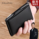 WILLIAMPOLO英皇保羅錢(qián)包男短款真皮駕駛證卡套頭層牛皮皮夾生日禮物送男友 黑色-可拆卸駕駛證