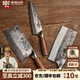 鐵娃公社菜刀 切片刀斬骨刀料理刀純手工鍛打切菜刀 三件套