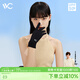 VVC防曬手套防紫外線(xiàn)薄款夏季遮陽(yáng)開(kāi)車(chē)騎行手套男女短款全指手套 時(shí)尚黑