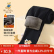 Classic Teddy精典泰迪女童加絨打底褲兒童褲子中小童裝加厚保暖冬裝 黑色 110 