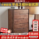 梵而五斗柜實(shí)木北美黑胡桃臥室床頭六斗櫥柜客廳置物收納儲物餐邊柜子 拾物五斗柜·高腳款【獨板】