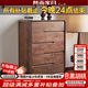 梵而五斗柜實(shí)木北美黑胡桃臥室床頭六斗櫥柜客廳置物收納儲物餐邊柜子 拾物五斗柜·高腳款【獨板】