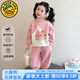 G.duck小黃鴨童裝女童春秋套裝2026新款運動(dòng)裝兒童衣服女寶寶假兩件衛衣 圖片色 90 建議1~2歲（80-90cm）