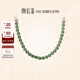 潮宏基 和田玉項鏈女S925銀玉石項鏈天青色珠鏈送媽媽生日禮物女 鏈長(cháng)約45cm