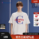 Champion冠軍短袖2024夏季新款植絨logo撞色印花T恤男士潮牌純棉 白色 L