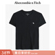 Abercrombie & Fitch【百搭圓領(lǐng)】小麋鹿圖案女裝25夏季美式修身短袖T恤139-5273 黑色 XS (160/84A)