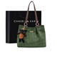 CHASEL&KARIN包包女包輕奢托特包大容量新款手提單肩通勤包 生日禮物送女友 綠色