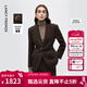 朗姿【高智系列】老錢(qián)風(fēng)高端羊毛西裝通勤西服女2025年冬季新款 深咖色 2XL