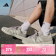 adidas「面包鞋」GRAND COURT BASE 00s休閑低幫板鞋男女阿迪達斯 淺褐/漢玉白/蒸汽灰   38