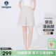 Navigare意大利小帆船女士五分褲夏季顯腿長(cháng)時(shí)尚休閑褲通勤百搭A字短褲女 霜杏 L