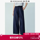 佐丹奴褲子女2026年夏季純棉高腰休閑褲松緊腰蘿卜九分褲05426309