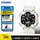 卡西歐（CASIO）手表AQ-S810W 太陽(yáng)能雙顯運動(dòng)防水夜光初高學(xué)生考試表 新年禮物 AQ-S810WC-7AVDF